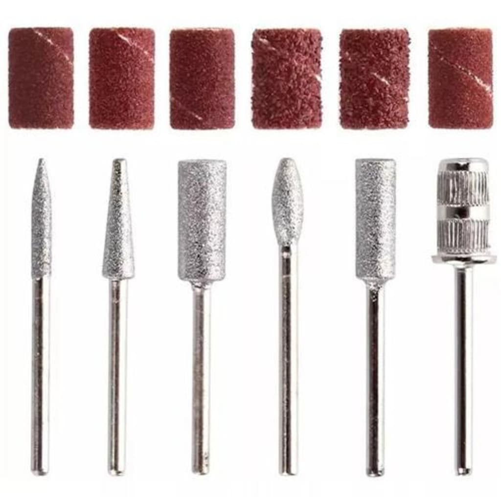 Kit 6 Brocas + 6 Lixas Para Lixa Elétrica