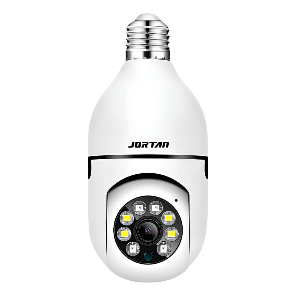 Câmera Lâmpada Robô Wi-fi Jortan Com Aplicativo Yoosee Branco