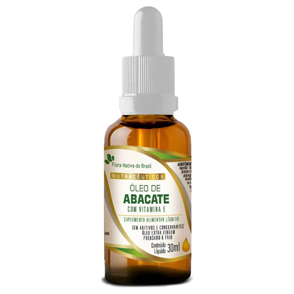 ÓLEO DE ABACATE + VIT. E GOTAS 30 ML - FLORA NATIVA