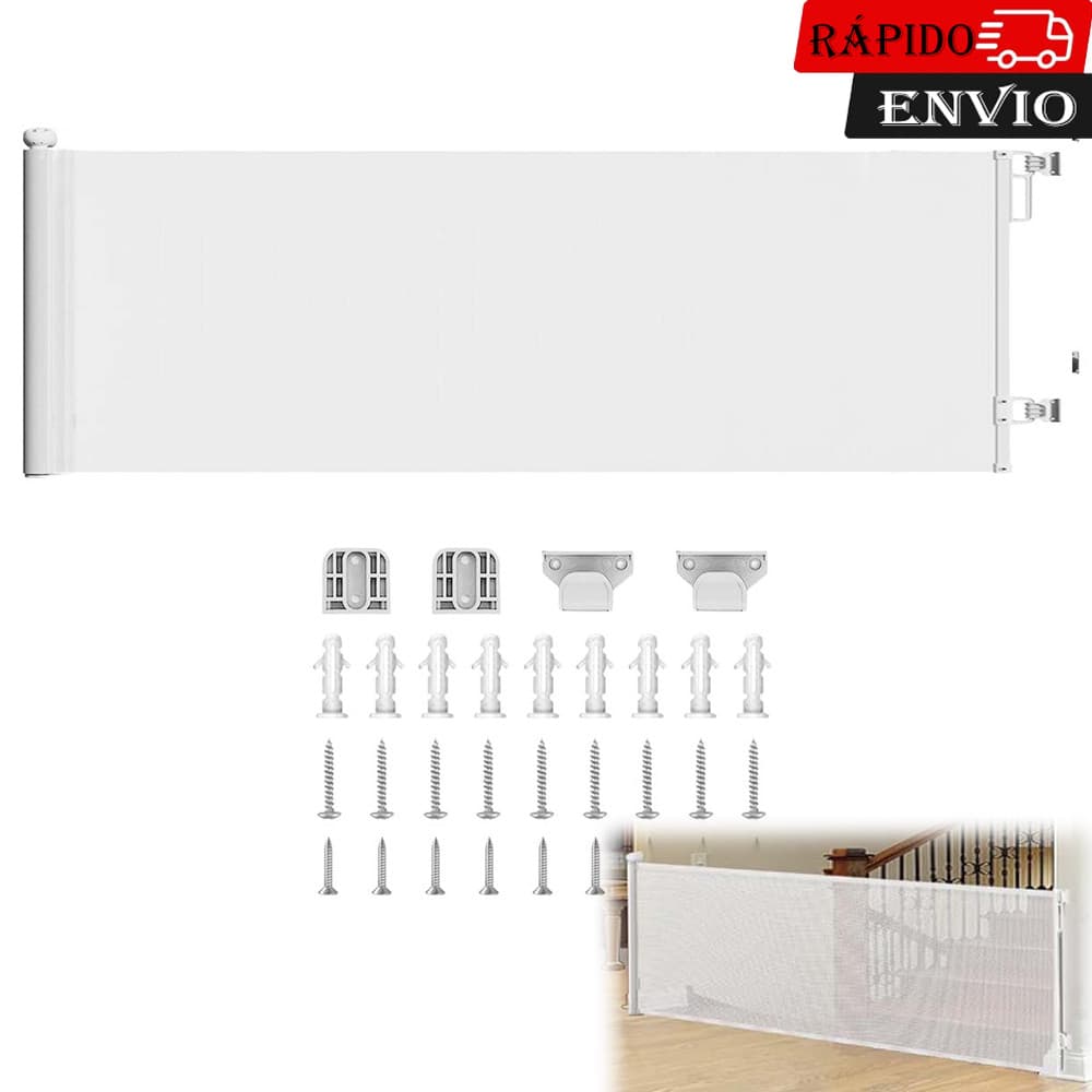 Branco Portao Grade para Cachorros Grade de Protecao para Criancas Escalável Portao Portao Pet Grade de Protecao 3metros