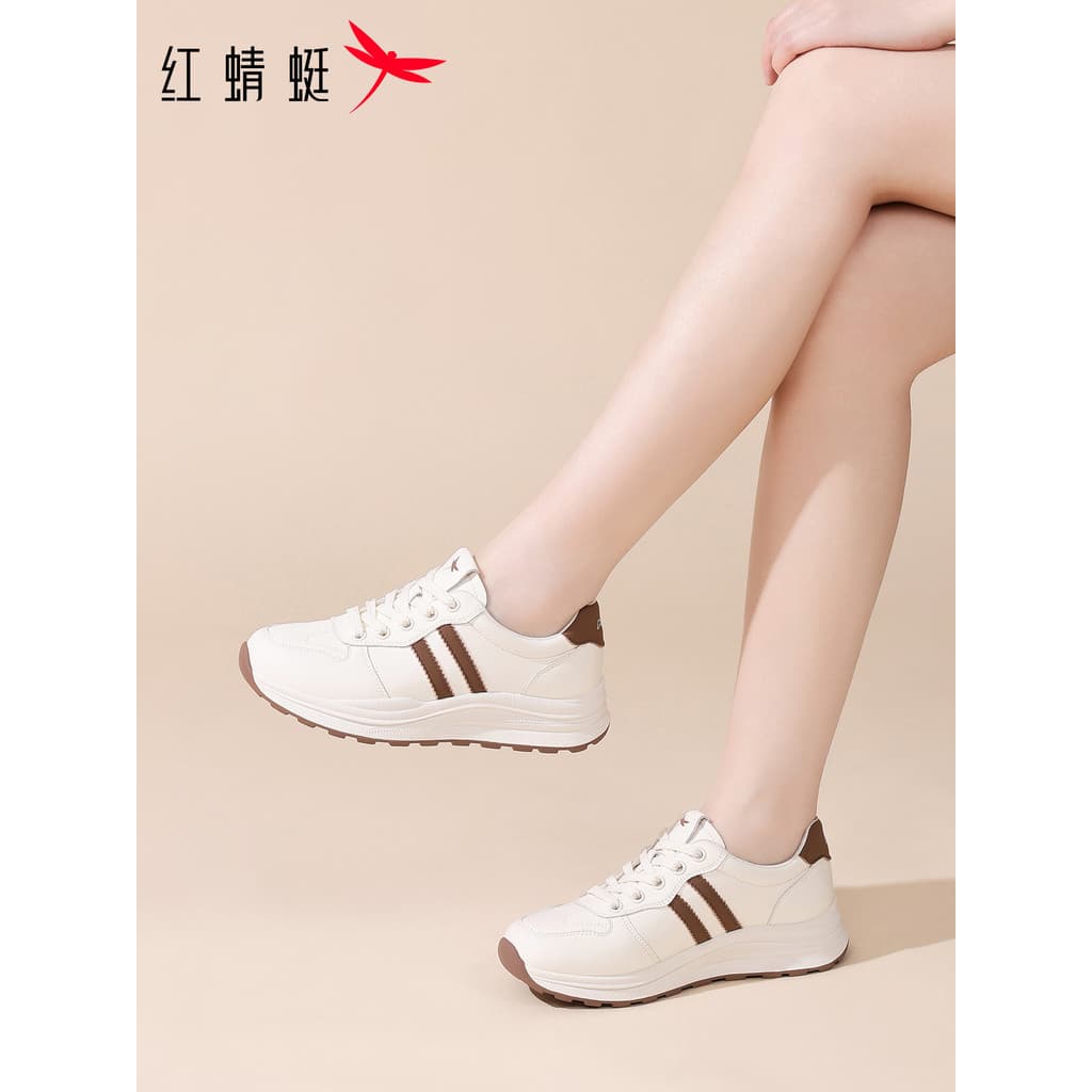 Libélula vermelha sapatos femininos outono 2025 novos sapatos femininos brancos sapatos esportivos casuais femininos For