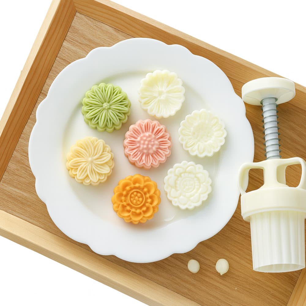 Molde Para Brigadeiro De Flor Carimbo Biscoito 8 Moldes Kit Ejetor Flores Molde De Doces Confeitaria