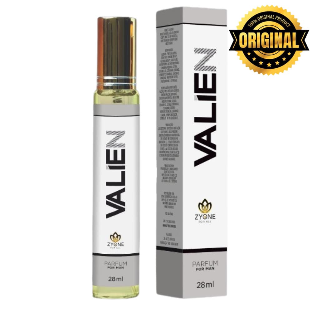 Valien Zyone Cosméticos Masculino Parfum 28ml Alta Fixação Essência Premium