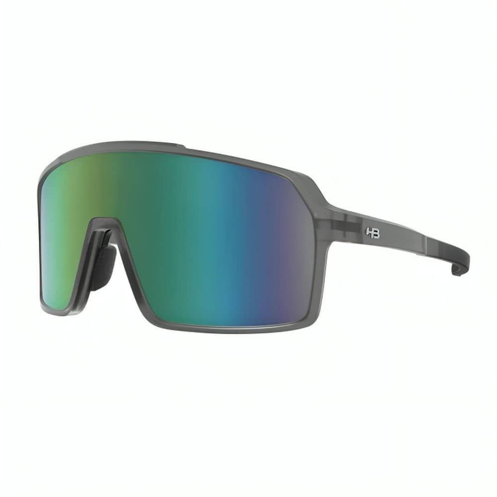 Óculos Para Ciclismo Corrida HB Grinder M. Smoky Quartz/ Green Espelhado
