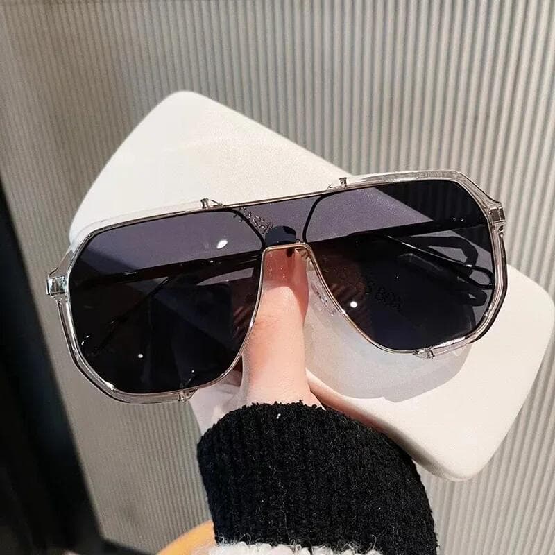 Óculos de Sol Oversized Femininos, Óculos de Sol de Moda Únicos para Homens, Óculos Punk UV400, Óculos Femininos em Tend