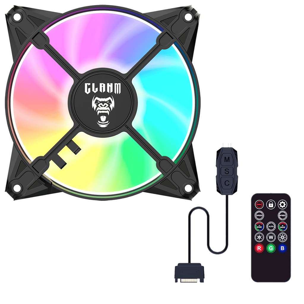 COOLER FAN Gamer EURUS ARGB + Controladora controle c CLANM