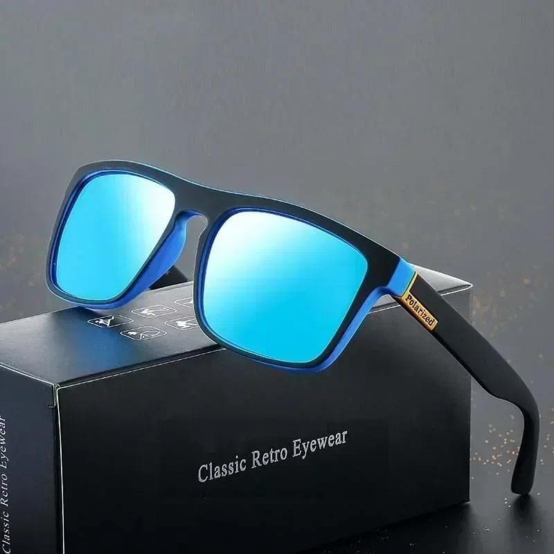 Lentes de Óculos, Óculos de Sol Masculinos para Bicicleta, Óculos de Proteção Quadrados, Óculos de Sol Polarizados para