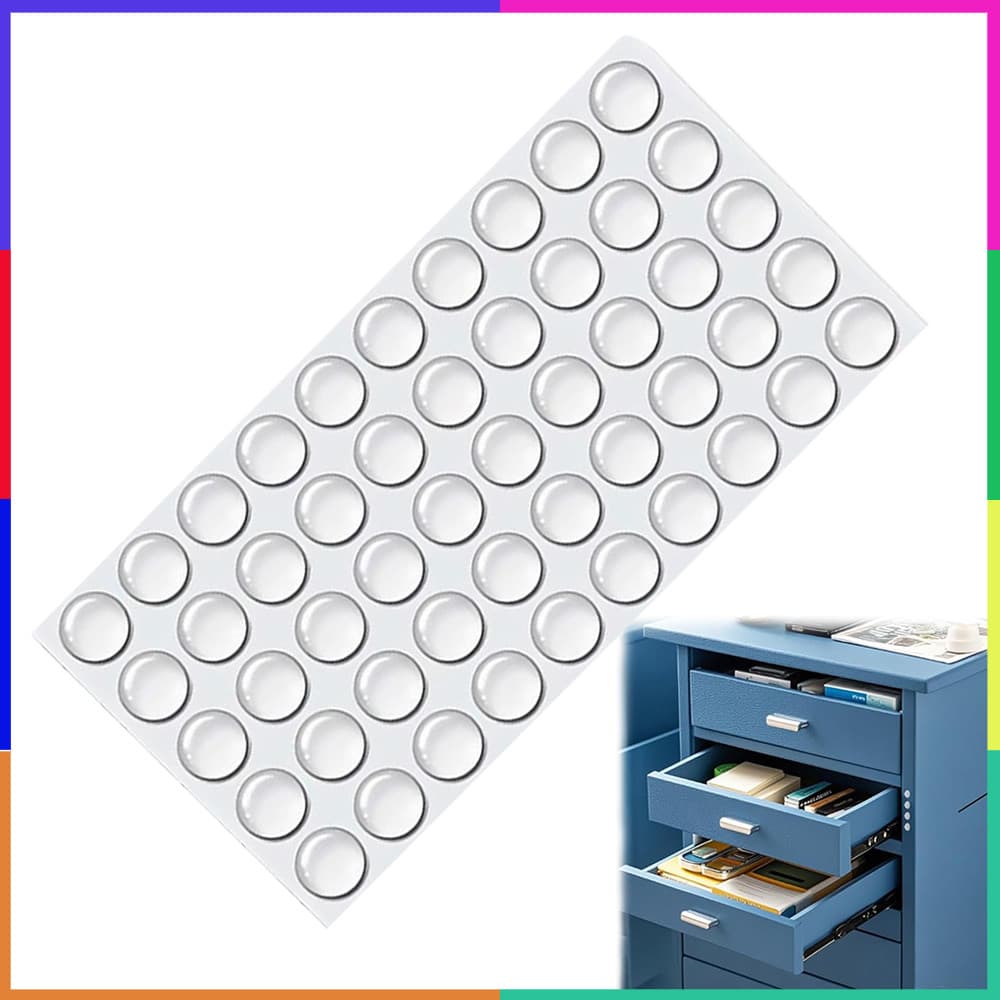 50 peças 5mm almofadas de colisão de Silicone redondas transparentes evitam colisão e ruído, adequadas para todos os tip