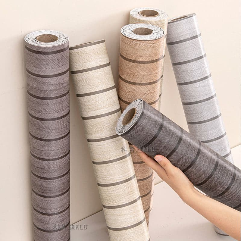 Papel de Parede Adesivo GROSSO - Rolo 3m x 60cm - 3D Textura De Madeira Vintage À Prova D'Água