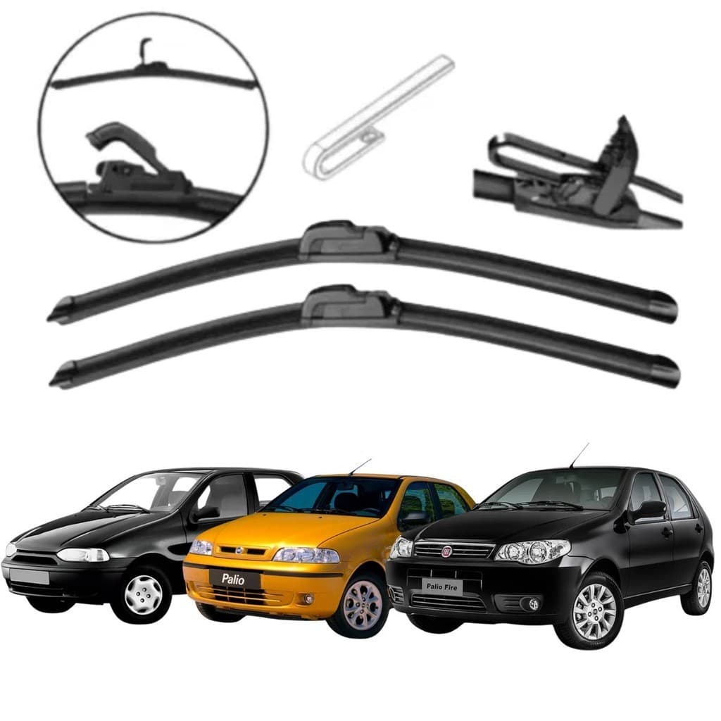 Par De Palheta Limpador Parabrisa Fiat Palio 1998 99 00 01 02 03 04 05 06 07 08 09... 2022