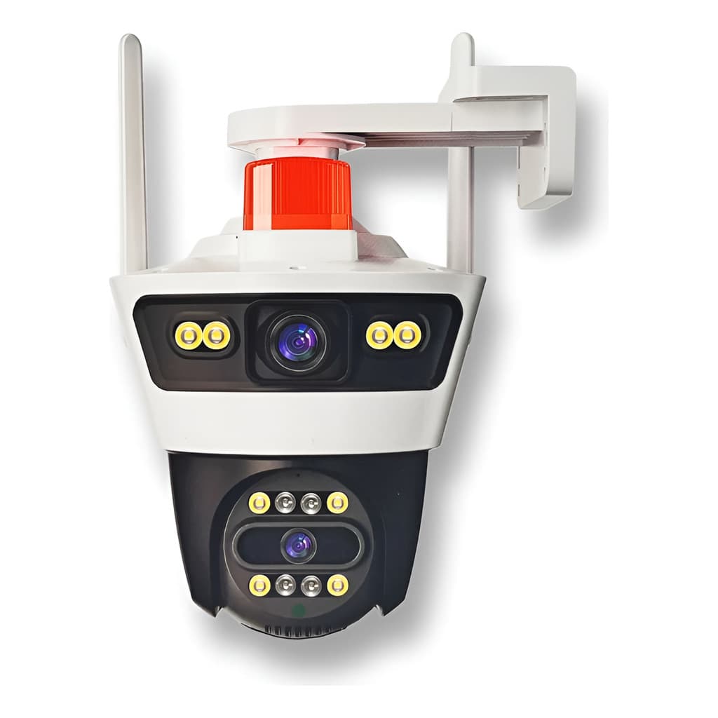 Camera C/ Alarme E Sirene 2 Lentes App Yoosee Jortan 4al 12v - Branco