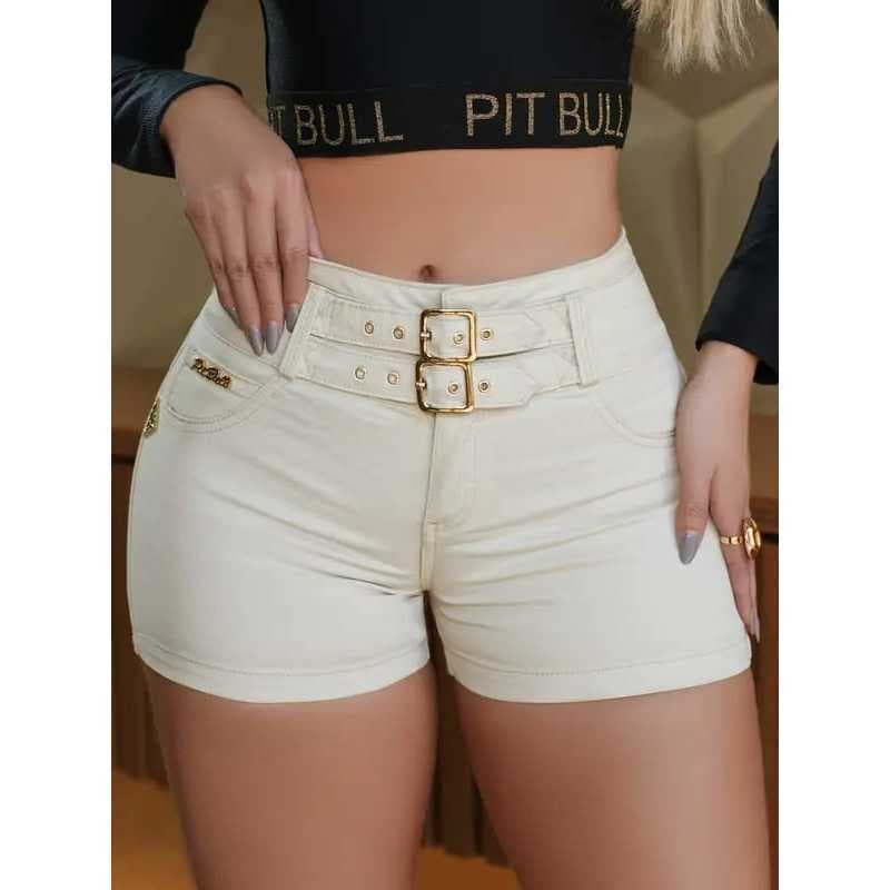 SHORT COM CINTO COR AREIA FÁCIL DE COMBINAR PIT BULL Ref: 82017