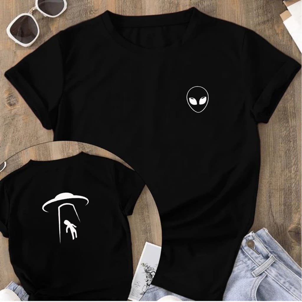 Camisetão Feminino Estampado Frente e Verso Camiseta Frases Et Nave Várias Cores 100% Algodão Rita Modas