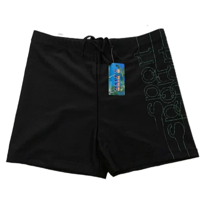 Calção de banho plus size de secagem rápida com cordão embutido e forro de malha, perfeito para a praia, estilo boxer.