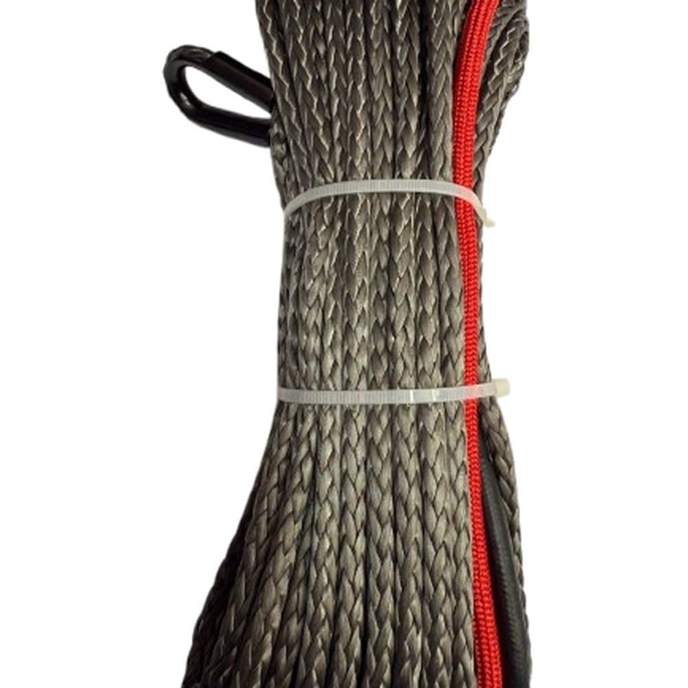Cabo Kevlar Sintético Tipo Kevlar Para Guincho 28 Metros 9mm 8T C/Ganho - Cinza -