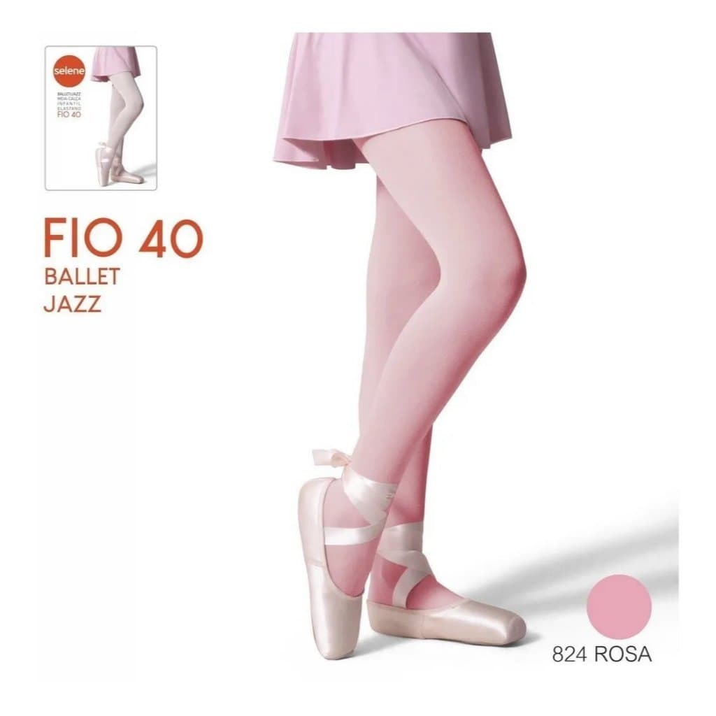 Meia Calça Infantil Ballet Jazz Fio 40 Selene
