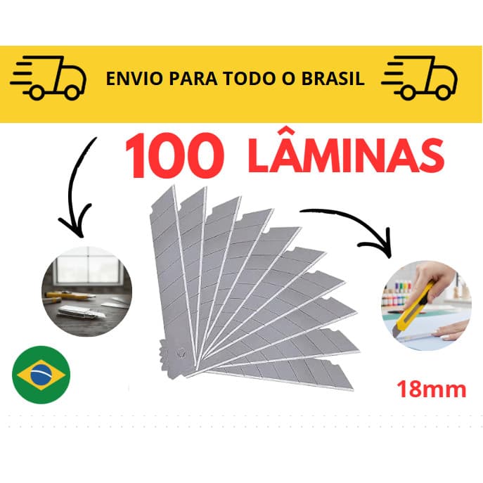 Lâmina de Estilete / Estilete de precisão / lamina 10 a 100/ cortador / estilete profissional / 18mm
