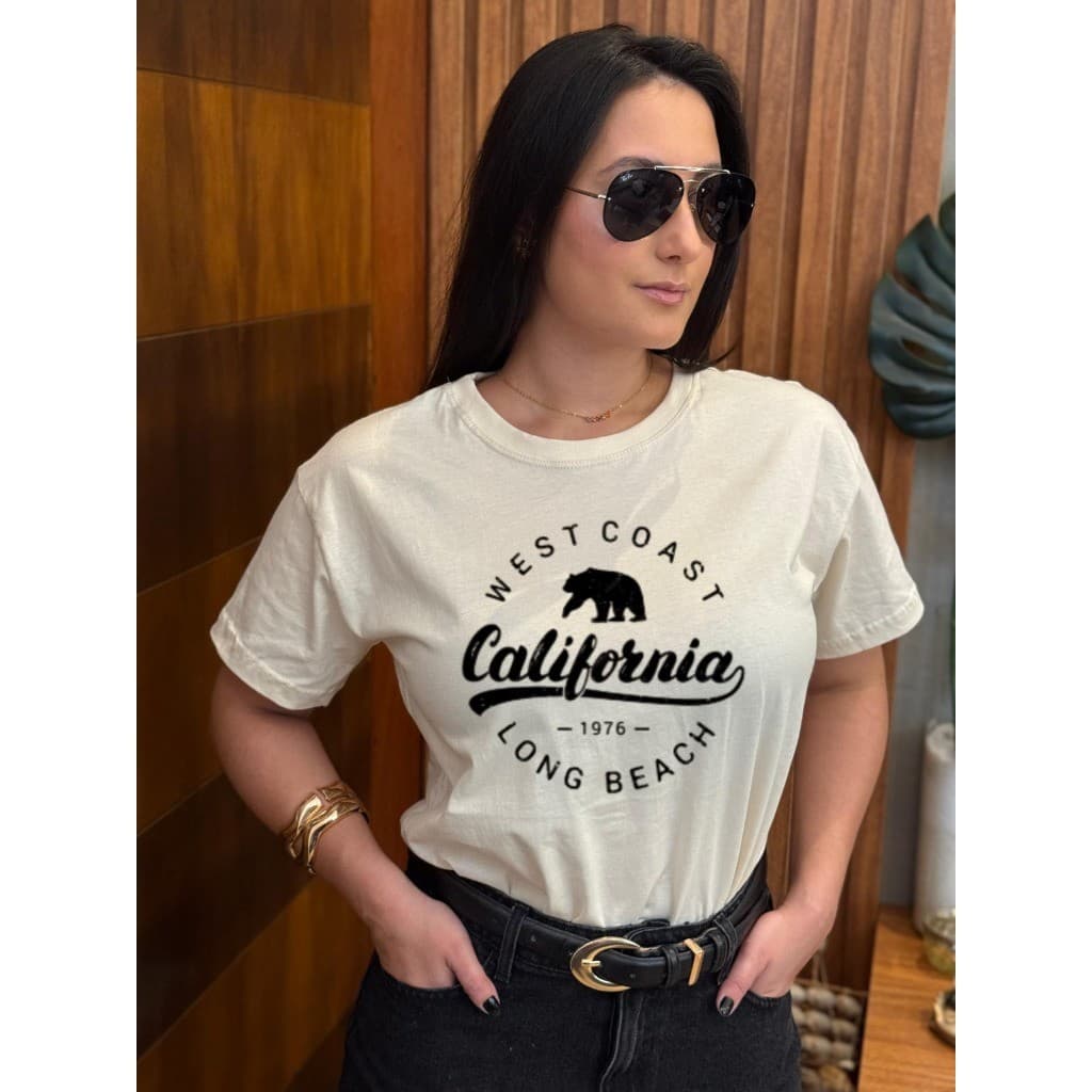 Camiseta Feminina Estampada T-shirt 100% Algodão - Envio Imediato Frete Grátis