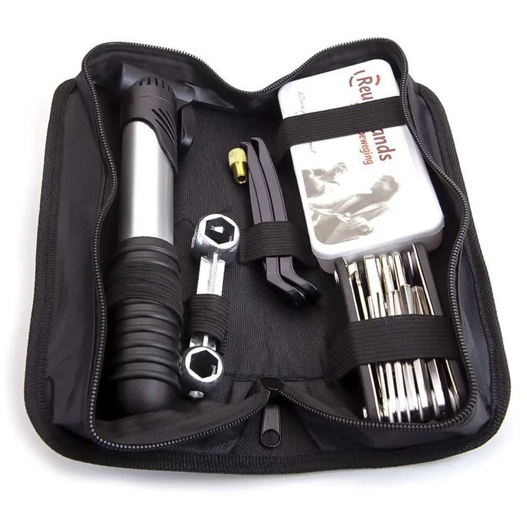 Kit Ferramentas Bike Chaves Bomba Remendo Reparo Bicicleta,,,,,,,,
