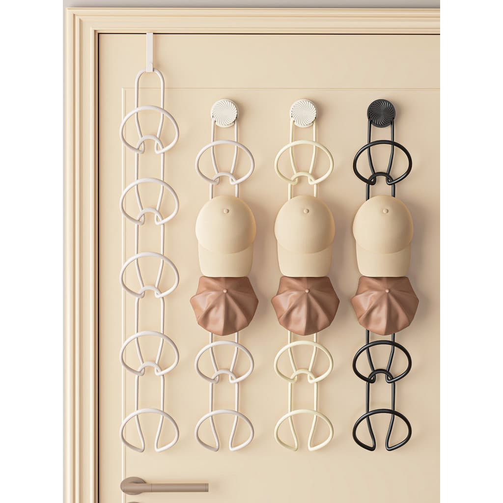 Chapéu de armazenamento ventosa gancho perfuração-livre atrás da porta chapéu rack pendurado gancho colocar chapéu ferra