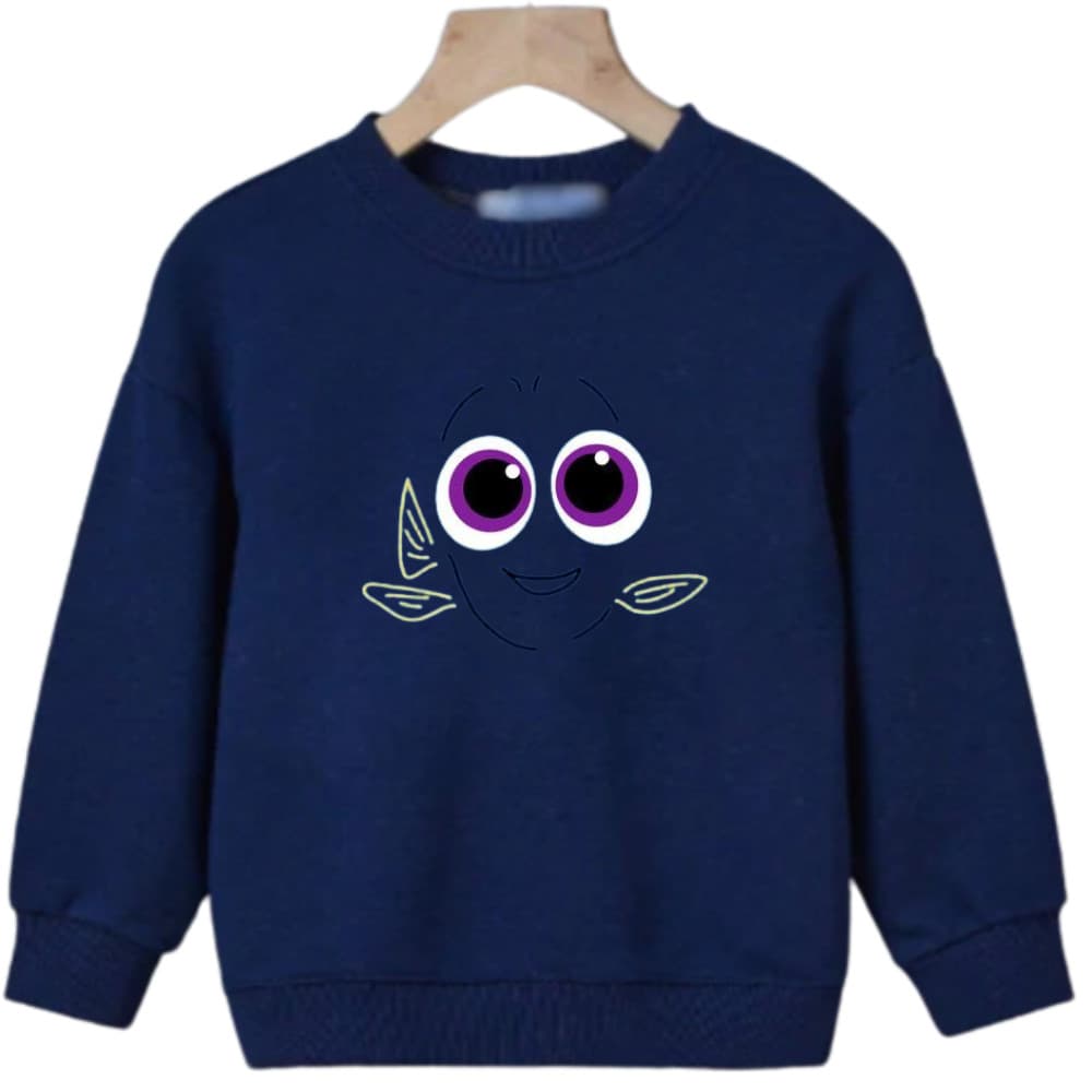 Moletom Gola Careca Estampa Desenho Dory Infantil Rita Modas