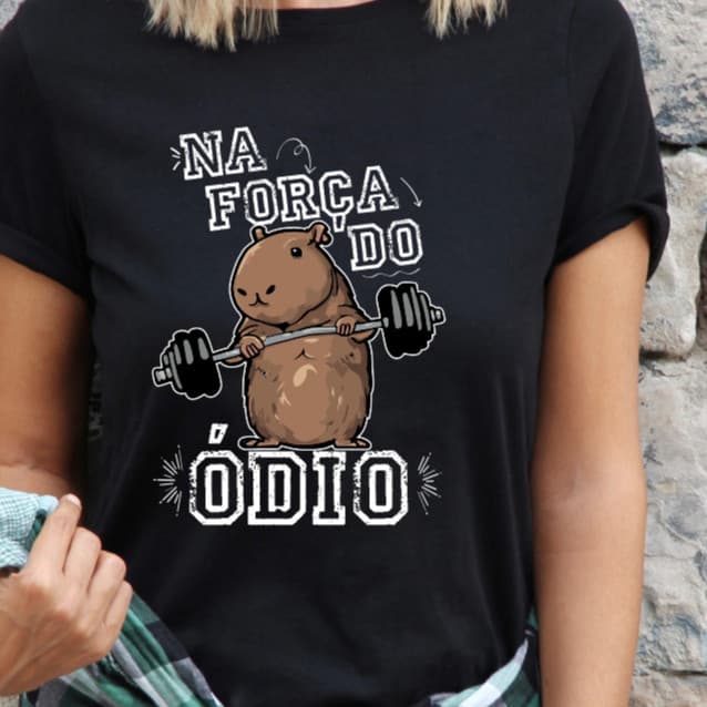 Camiseta Academia Capivara na Força do Ódio Rita Modas