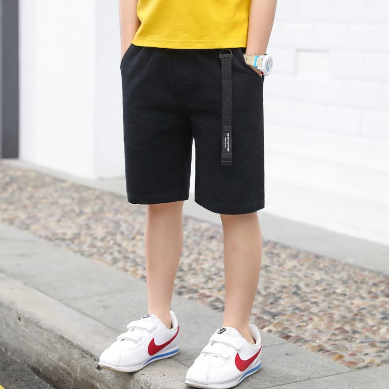 [Marca de trabalho médio] Shorts meninos casuais calças médias verão novo estilo roupas infantis moda médio grande crian