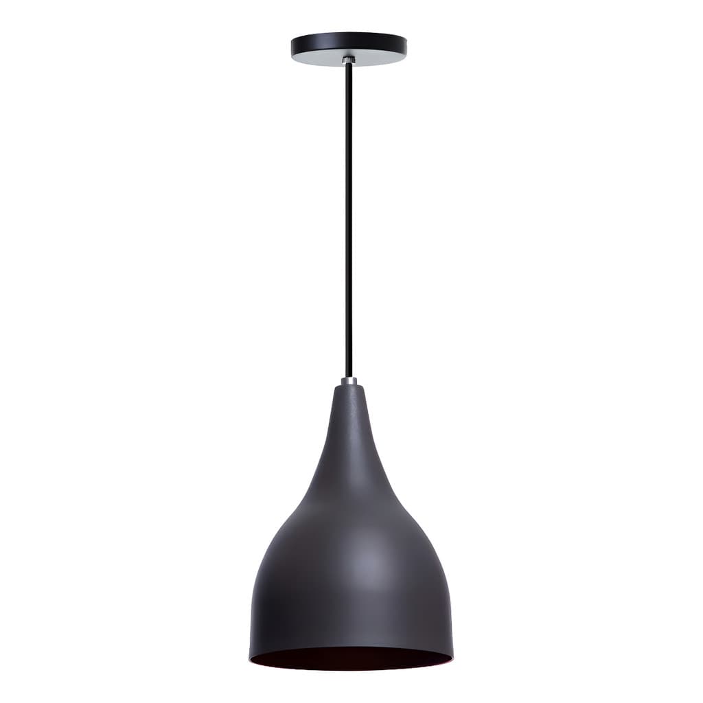 LUSTRE PENDENTE BALCÃO COZINHA AMERICANA PRETA