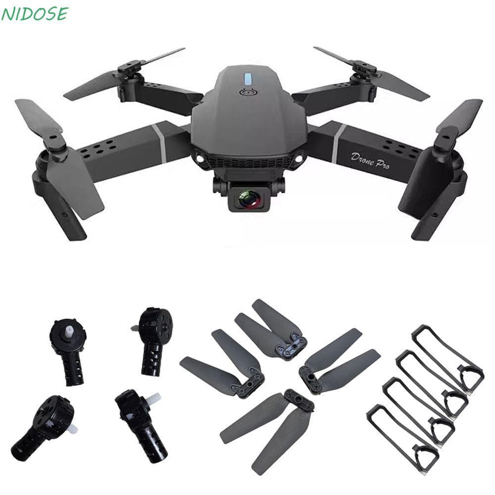 Lâmina De Hélice NIDOSE 4pcs , Motor De Drone RC Universal , Capa De Proteção Contra Colisão De Plástico Para E88 E88Pro