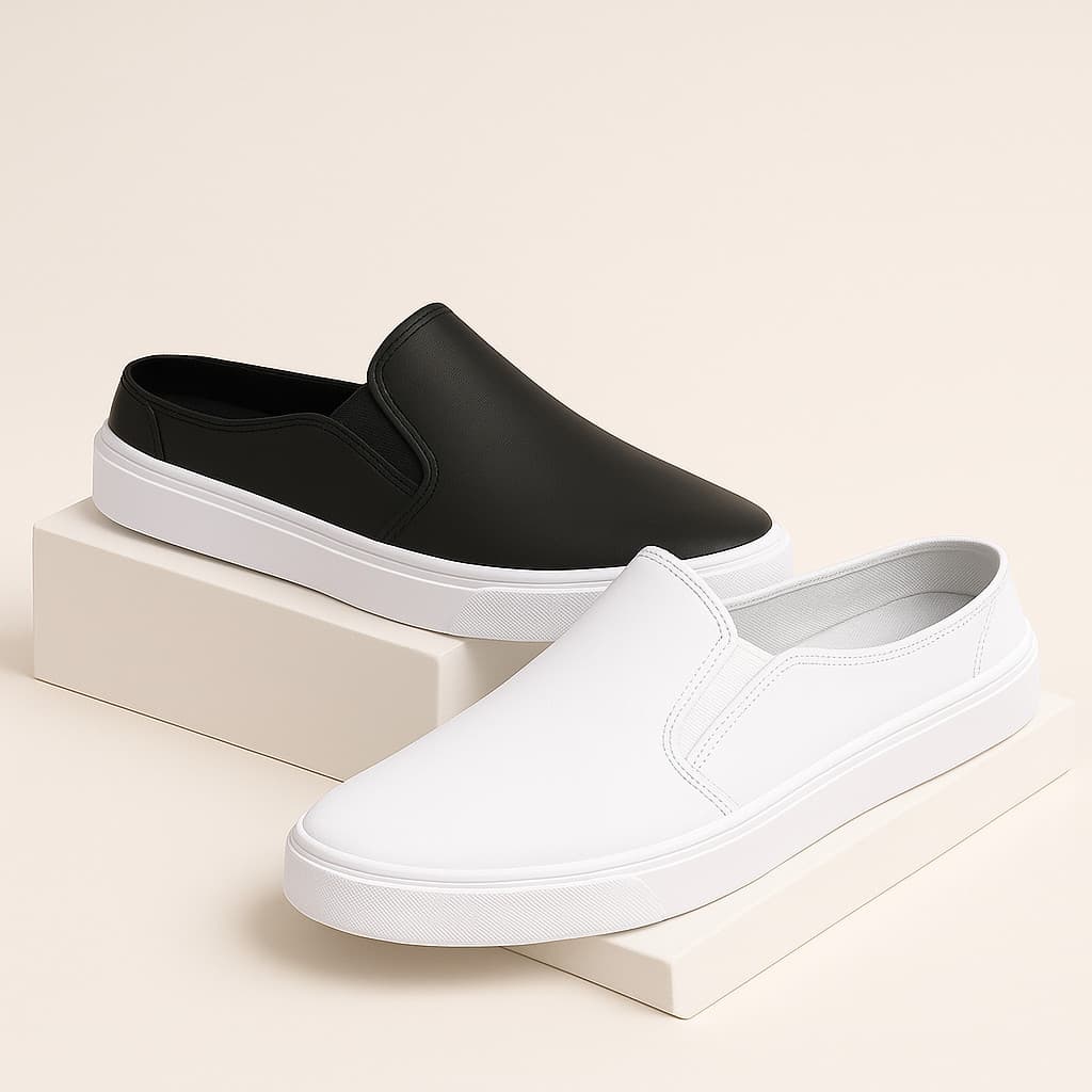 Kit 2 Tênis Casual Mule Masculino Antiderrapante Moderno Confortável Lazer