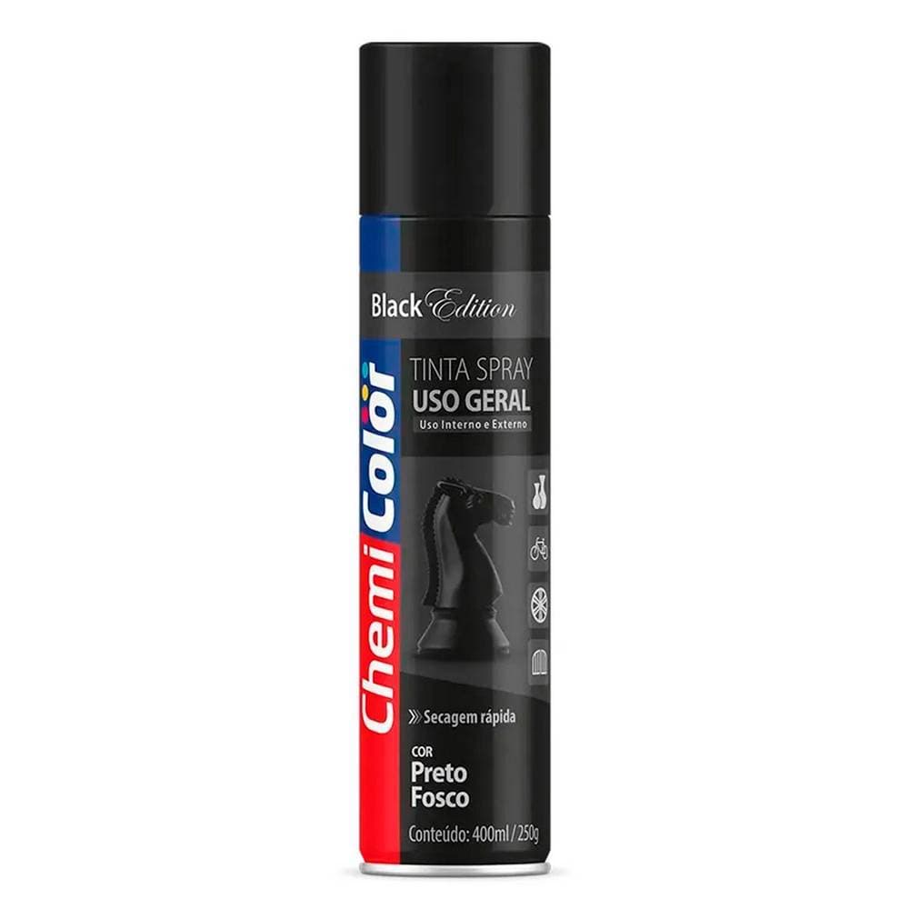 Tinta Spray 400ml Para Uso Geral Multiuso Secagem Rápida - Chemicolor