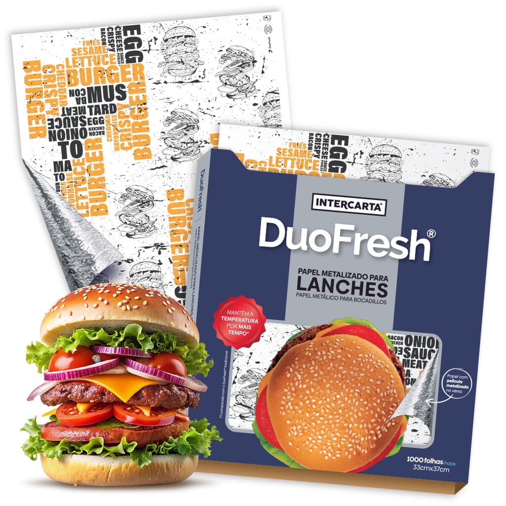Papel Acoplado DuoFresh Térmico STREET 33x37cm com 1000 UN