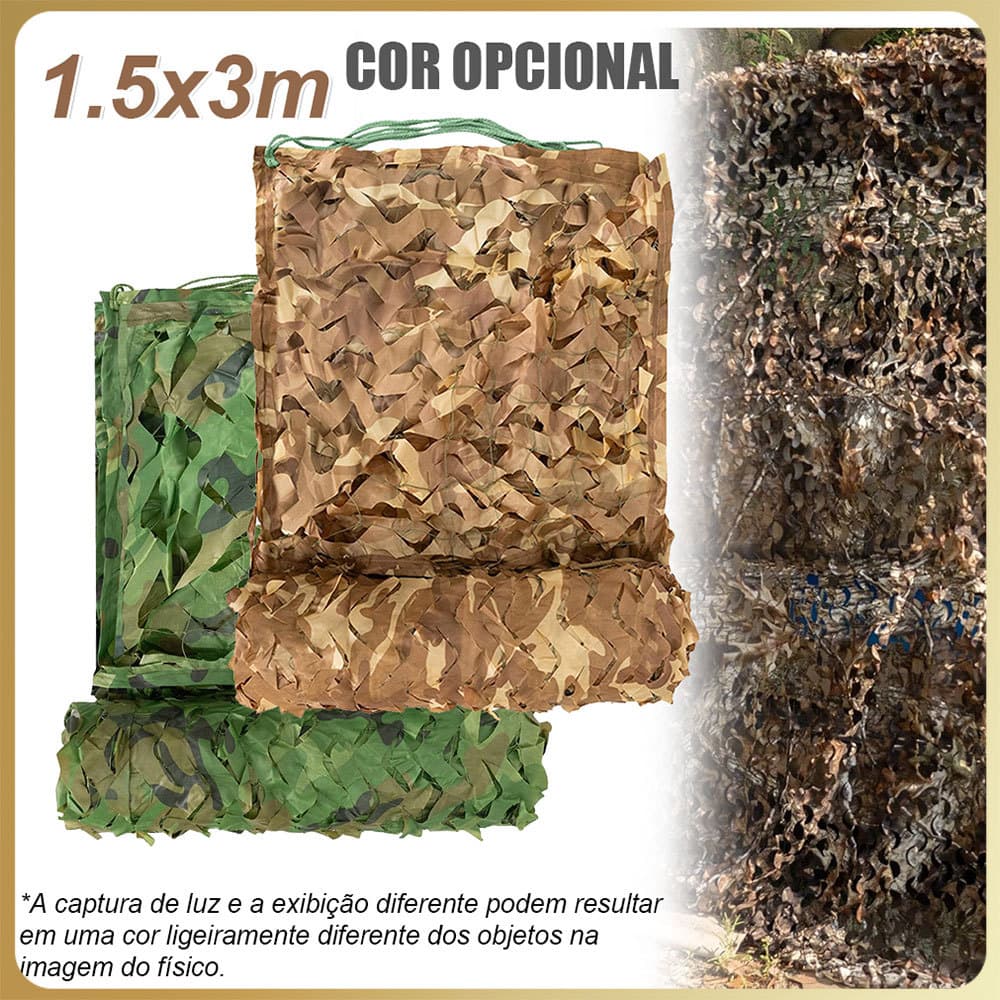Rede de camuflagem Rede de camuflagem do deserto de proteção solar 1.5x3m Rede de decoração para festa/aniversário/