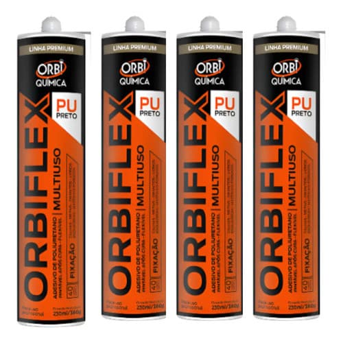 4 Colas Pu 40 Orbiflex Linha Premium Preto Orbi 4uni