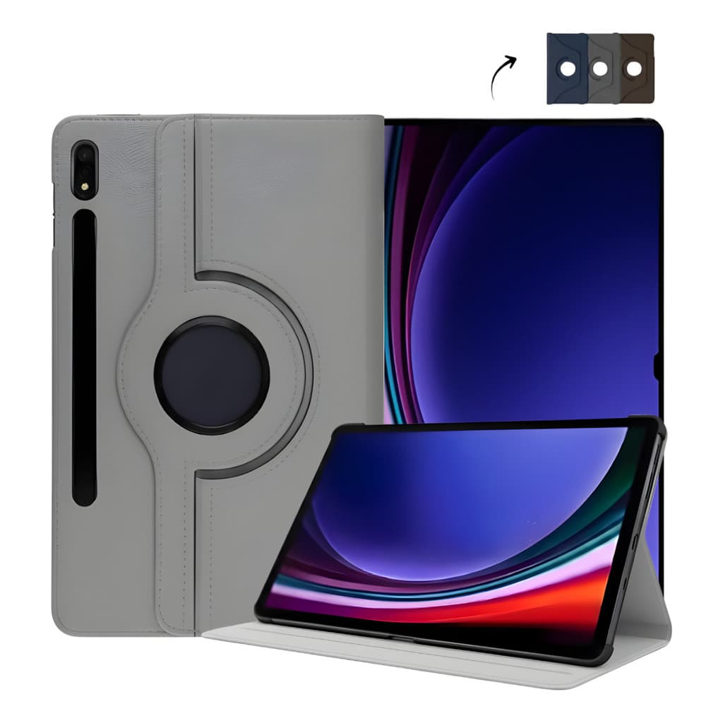 Capa Giratoria De Couro Para Samsung Tab S9 Ultra