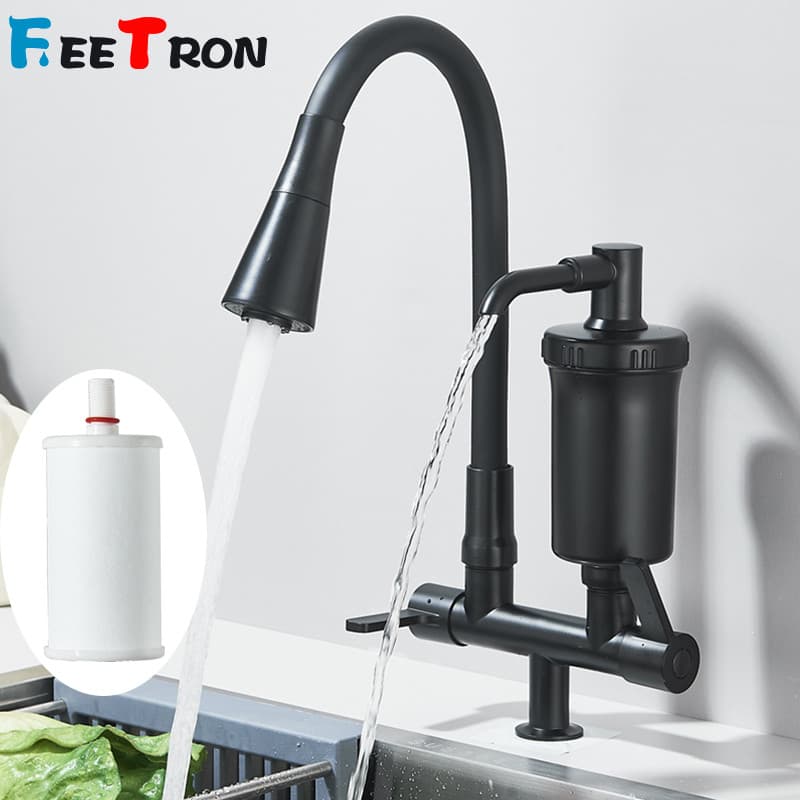 Torneira de Cozinha Com filtro, Torneira Flexível Gourmet de Cozinha Com filtro