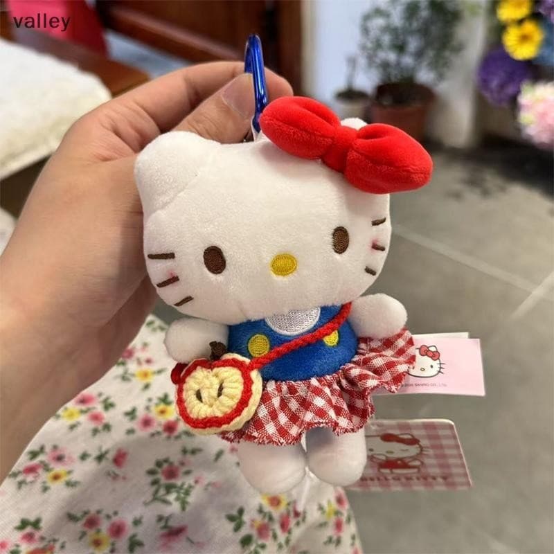 [VLY] Chaveiro De Brinquedo De Pelúcia Hello Kitty Para Passeio De Primavera Sanrio KT Cat Boneca Macia Pingente Carro M