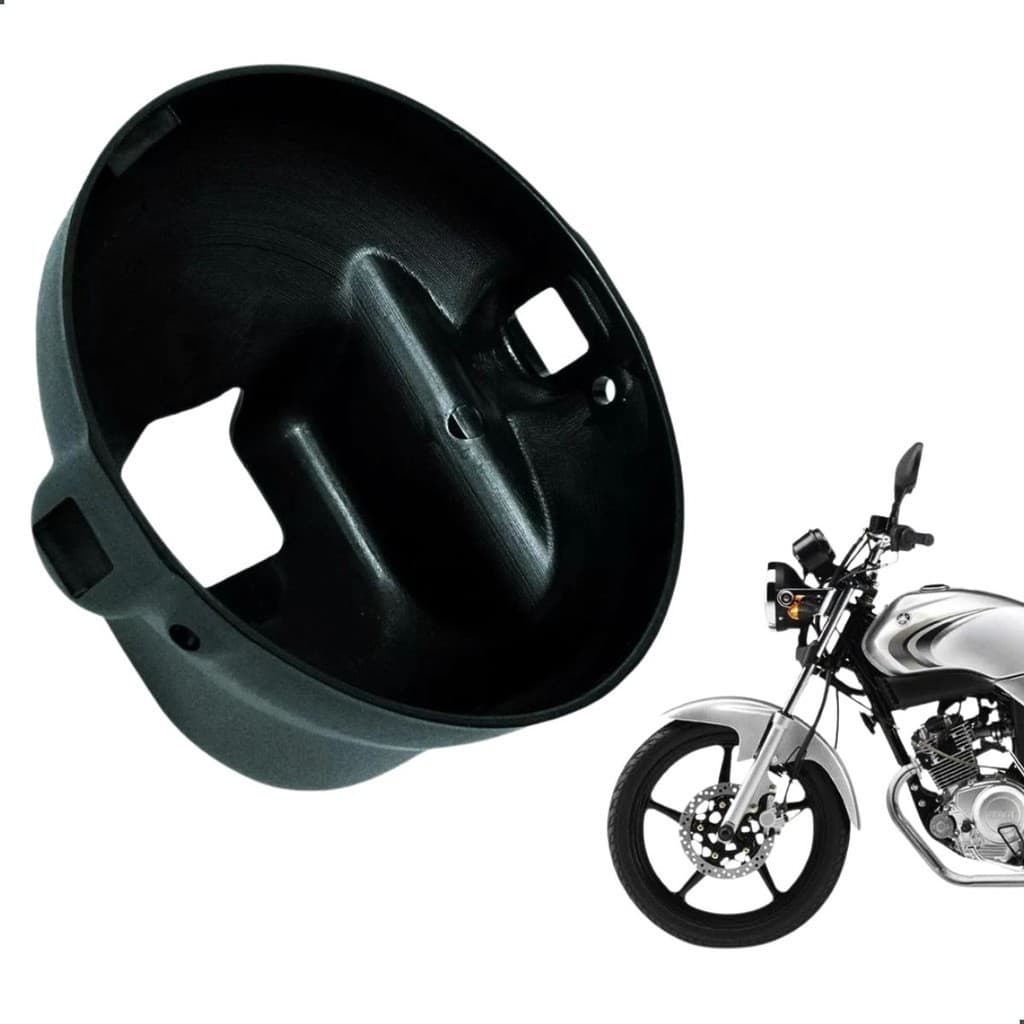 Carcaça Do Farol Preto Ybr 125 De 2000 Ate 2008