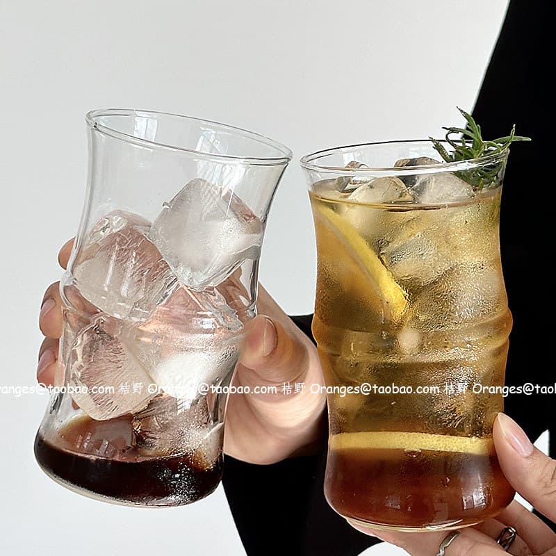 Laranjas café uso resistente a altas temperaturas copo de água gelo americano xícara de café suco copo de bebida fria co