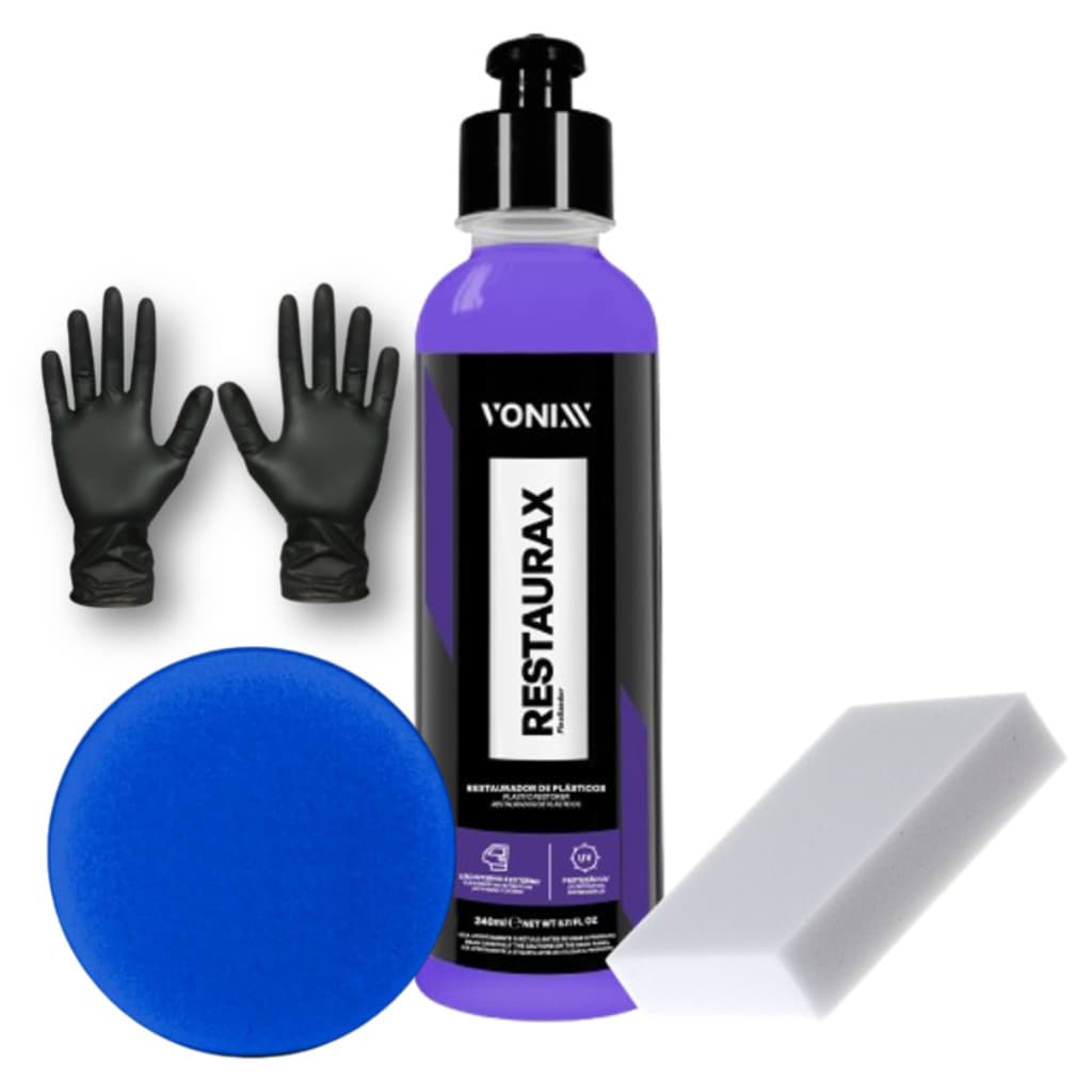 Kit Restaurador Plástico Auto Vonixx Restaurax