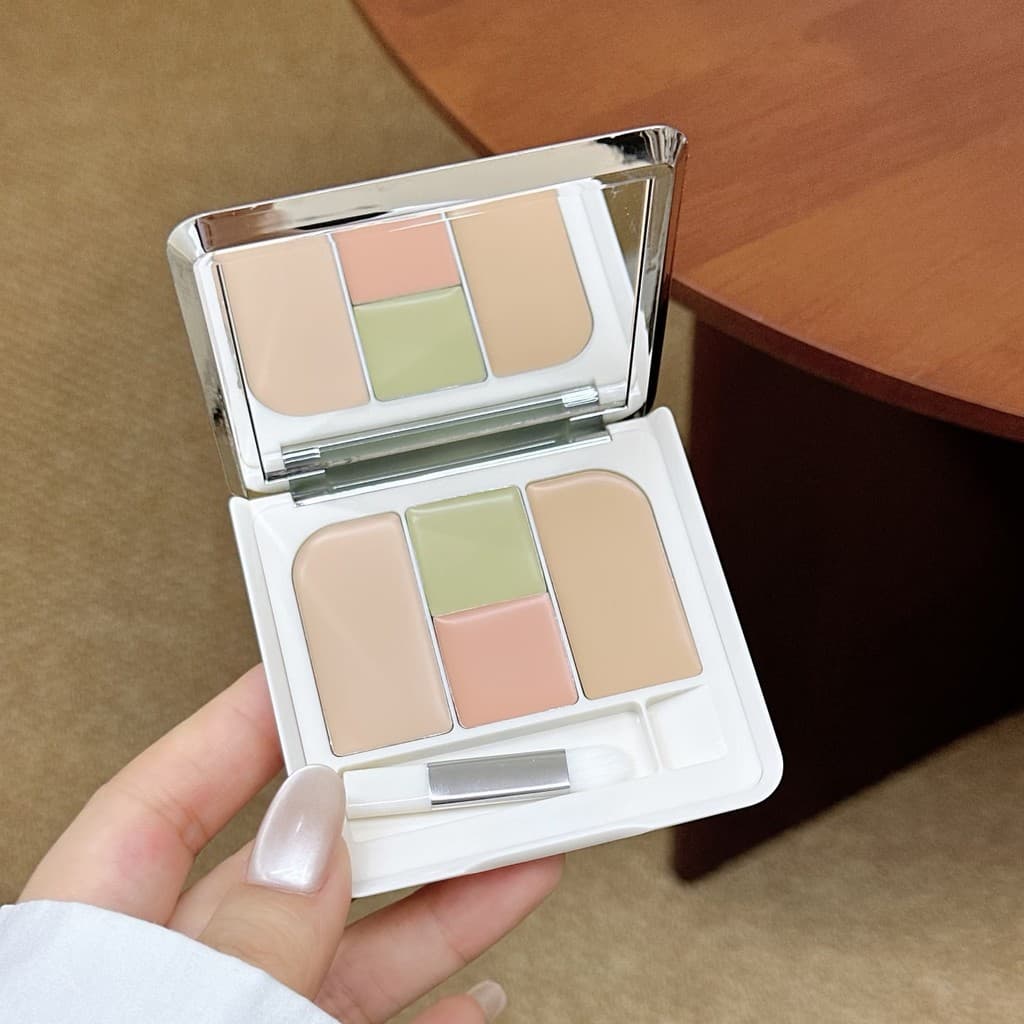 JILL LEEN Corretivo de quatro cores para base, manchas, corretivo, olheiras, marcas de Acne, iluminador facial feminino