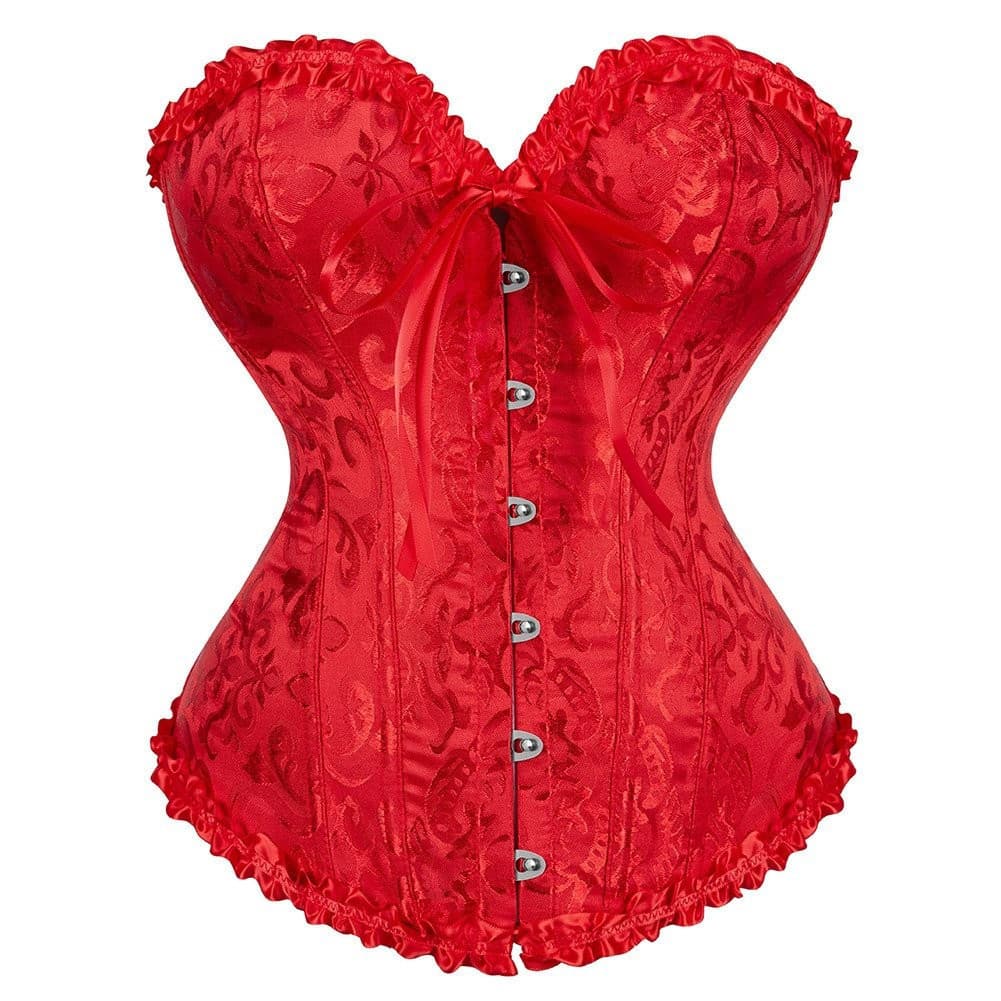 Espartilho Feminino Floral Corpete Mulletes Renascentista Vintage Bustier Top Traje Halloween RTTM