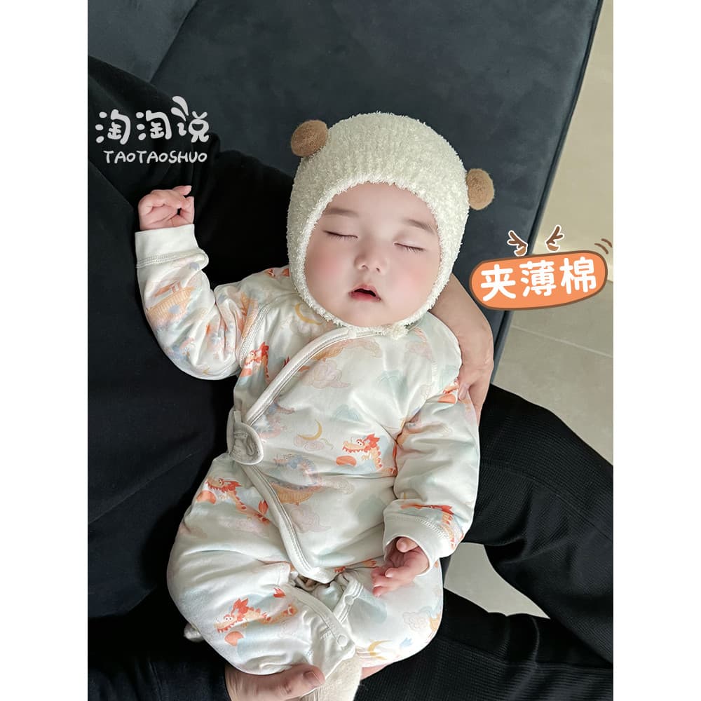 Roupas de bebê recém-nascido primavera outono estilo mais algodão inverno bebê recém-nascido monge roupas de algodão fin