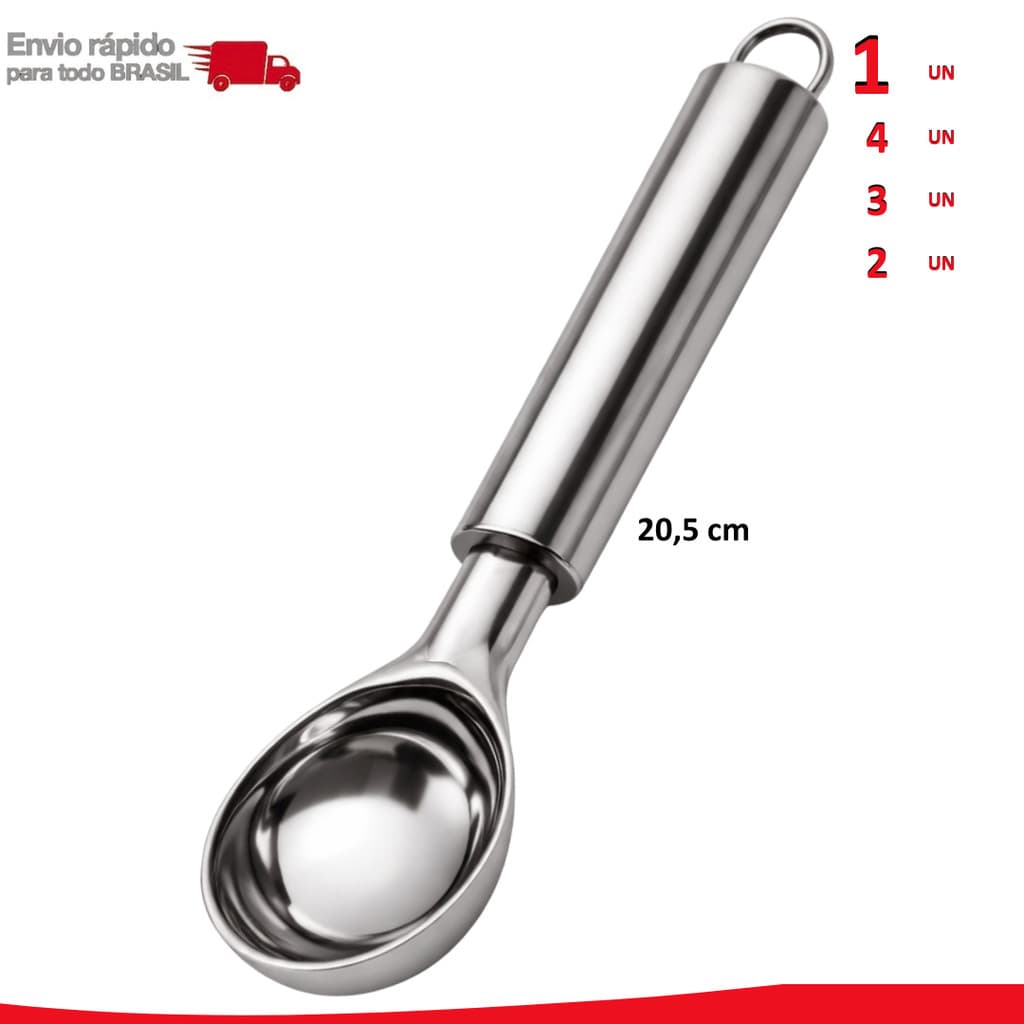 4/3/2/1 Colher de Sorvete Aço Inox Sobremesa Comida Refrescante Cozinha Talher Calor Doce Verão