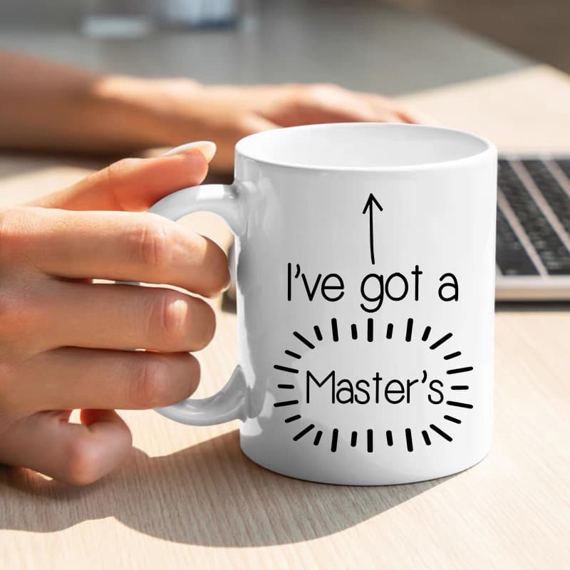 Eu tenho um mestre, eu tenho um mestre, copo de estudo do mestre, caneca de café de cerâmica, copo de água