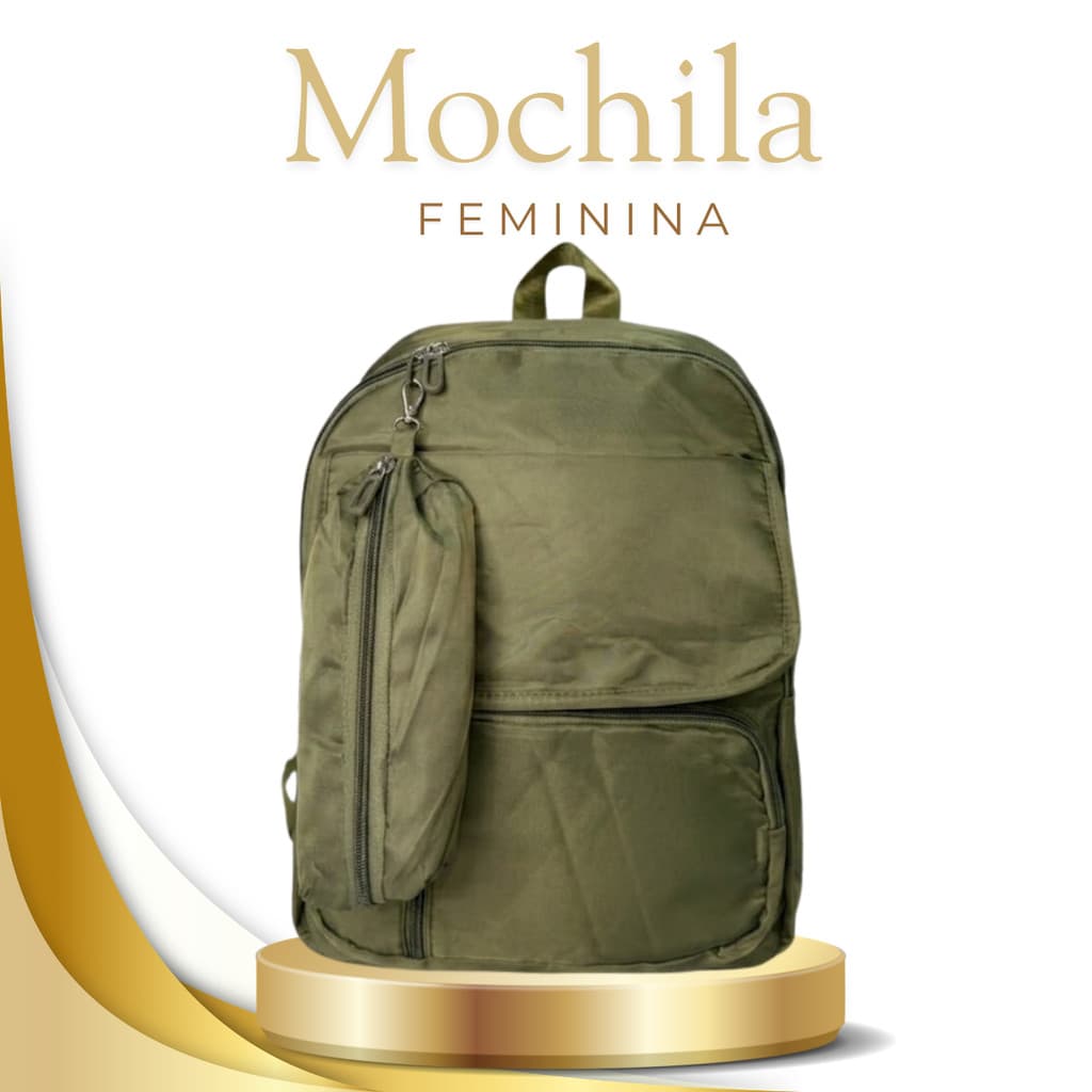Mochila Feminina Casual com Conforto e Organização Multifuncional