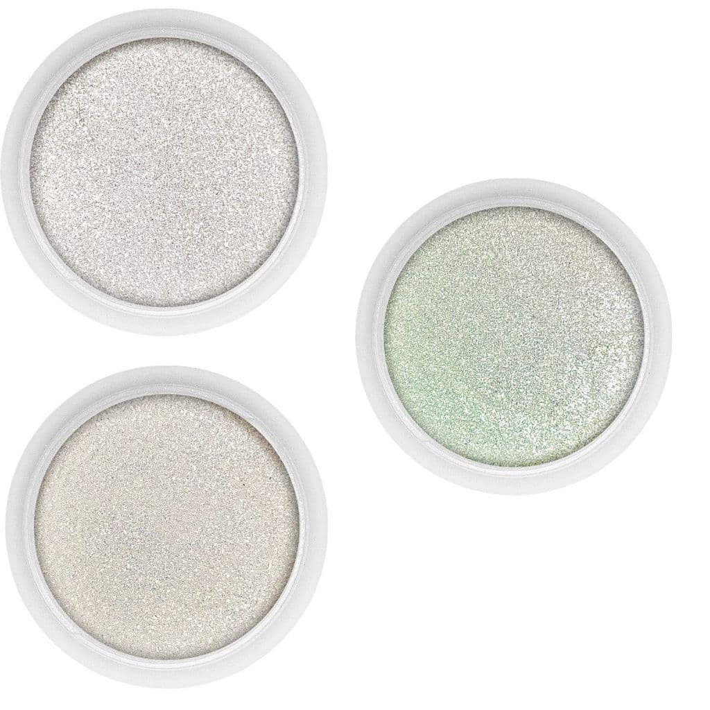 Kit Pó Aurora para Unhas Anylovy 3 Cores Efeito Luminoso Nail Art Profissional