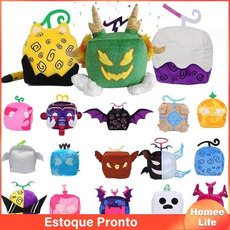 COD】 Brinquedo De Pelúcia Blox Fruits Roblox Novo Brinquedo Fruta Do Diabo Jogo Blox Fruits Boneco De Pelúcia