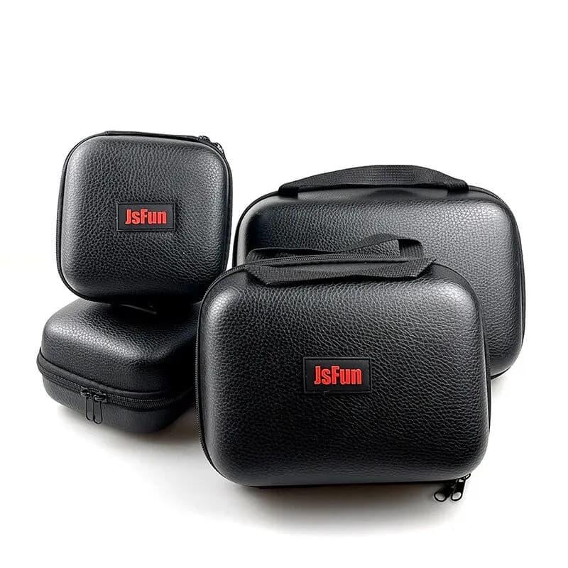 Bolsa de Pesca para Molinetes S/M/L, Capa de PU, Bolsa para Molinetes, À Prova de Choque e Impermeável, Estojo de Armaze