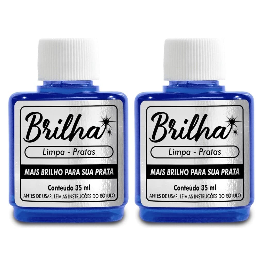 Kit 2 Unidades Limpa Pratas Brilha 35ml - Pronta Entrega